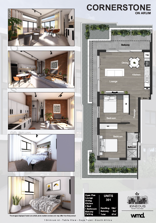 2 Bedroom - Unit 301