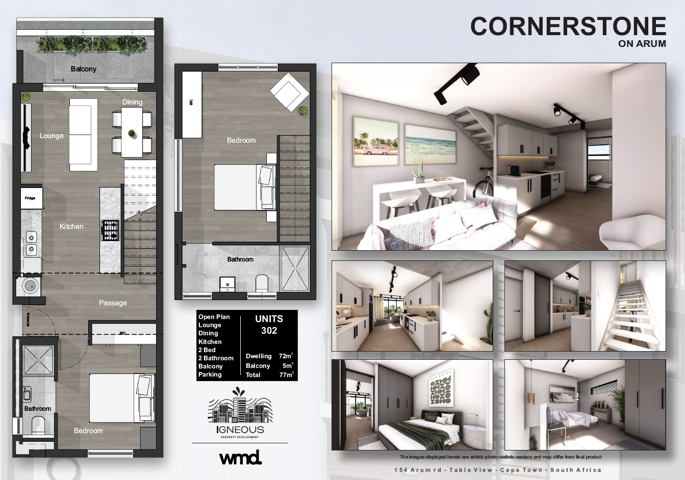 2 Bedroom Loft - Unit 302