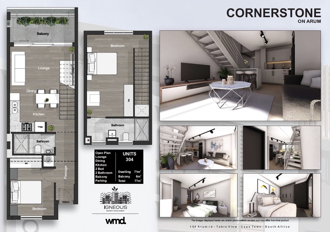 2 Bedroom Loft - Unit 304