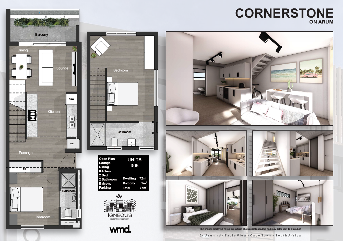 2 Bedroom Loft - Unit 305